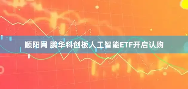 顺阳网 鹏华科创板人工智能ETF开启认购