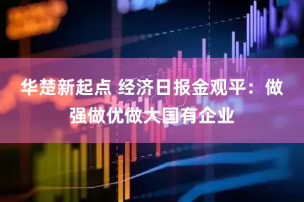 华楚新起点 经济日报金观平：做强做优做大国有企业